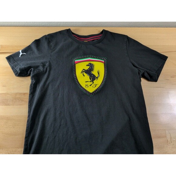 Puma Other - Puma Scuderia Ferrari T-Shirt Men's Small Black Short Sleeve Racing Logo
